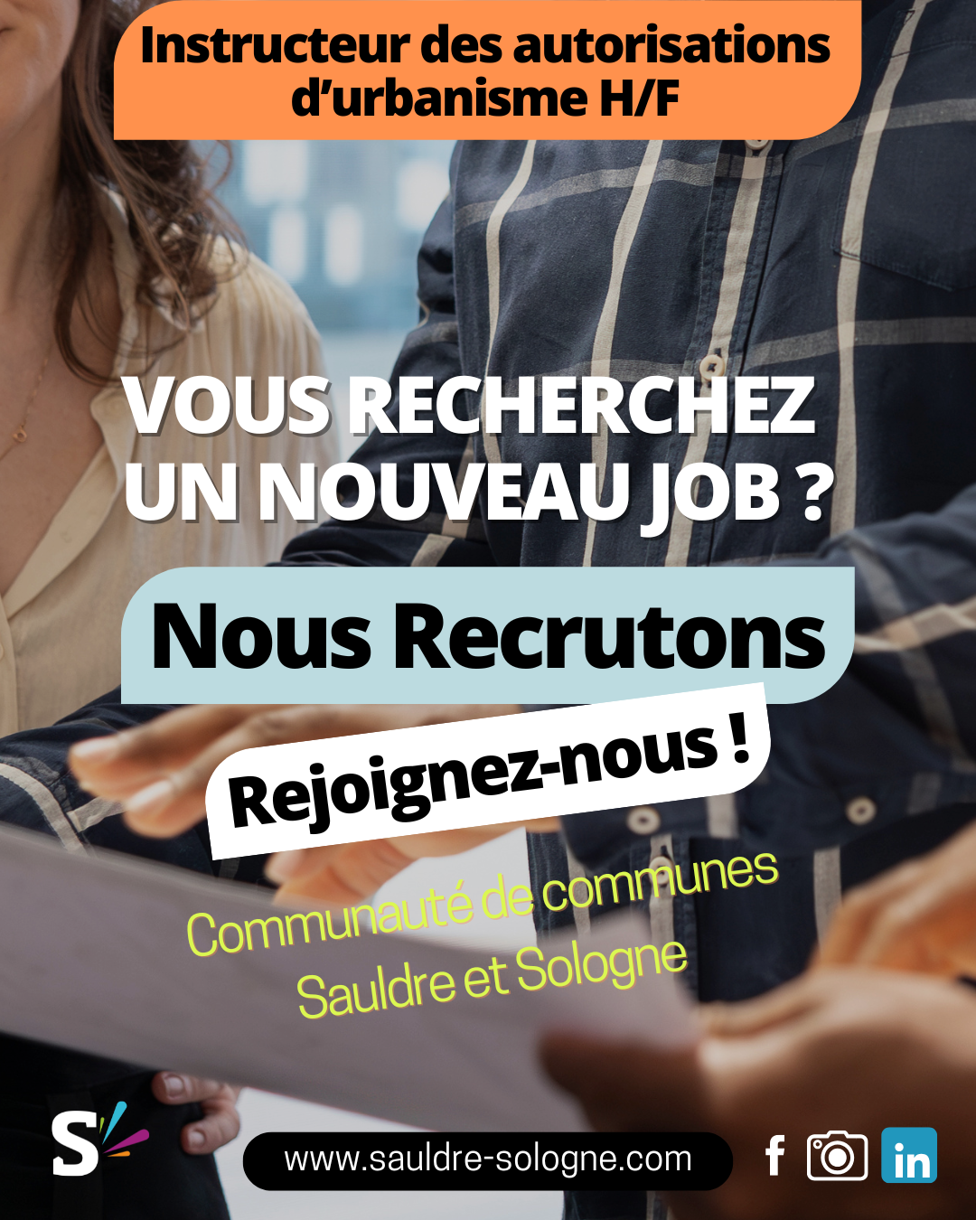 Instructeur des autorisations d'urbanisme H/F  - Vous recherchez un nouveau job ? Nous recrutons  rejoignez nous !