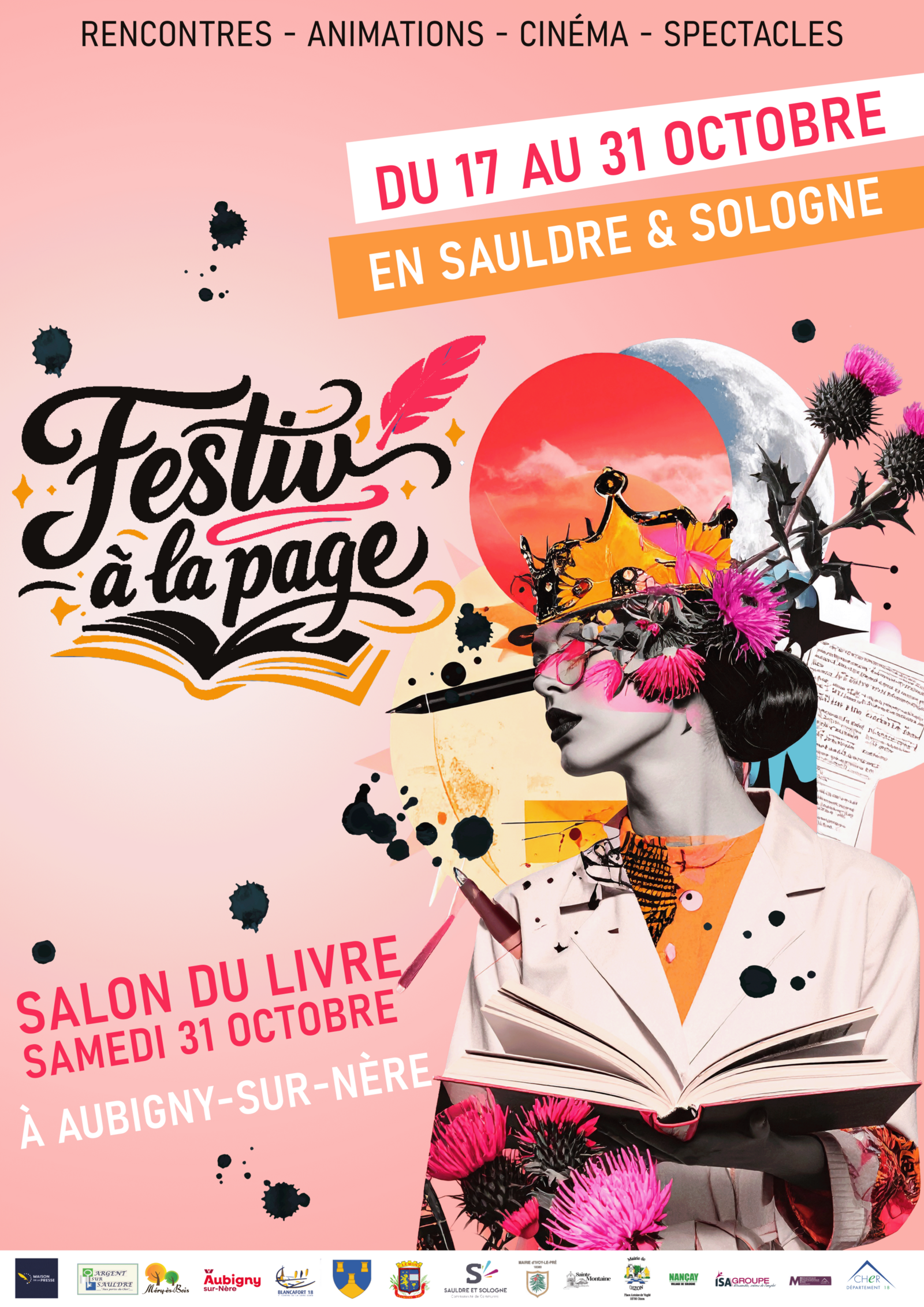 Salon du Libre Sauldre et Sologne Samedi 25 octobre 2025 de 10h &agrave; 18h &agrave;  Aubigny sur N&egrave;re